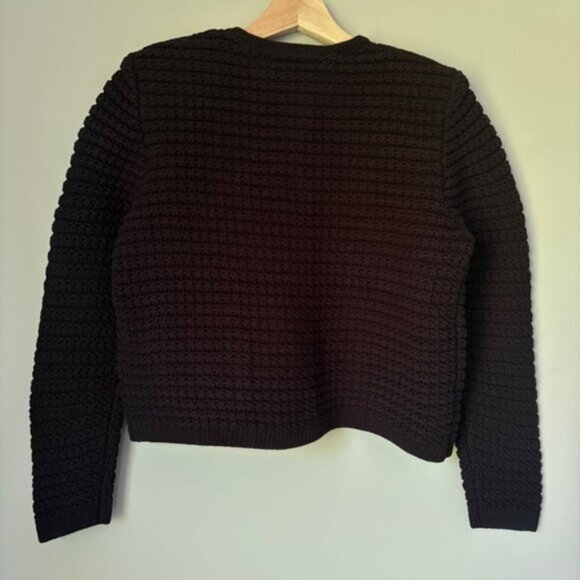 NEW Ba&sh Bash Gaspard Tweed Cardigan Jacket in Black | size 2 M US6 UK10 - Picture 14 of 16